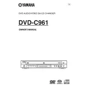 Yamaha DVD-C961 Disc Player manual cover