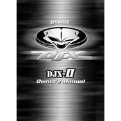 Yamaha DJX DJX-II Keyboard manual cover