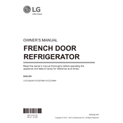 LG LFCS27596S Refrigerator manual cover