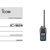 Icom IC-M24 Transceiver manual cover