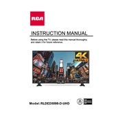 RCA RLDED5098-D-UHD TV manual cover