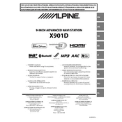 Alpine X901D-U manual cover