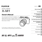 Fujifilm X-M1 Camera manual cover