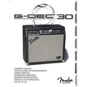 Fender G-Dec 30 235-0500-000 120V 60Hz Amplifier manual cover