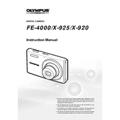 Olympus FE-4000 manual cover