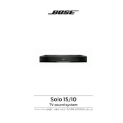 Bose Solo 15 TV manual cover