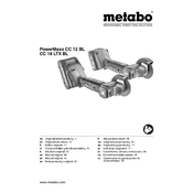 Metabo CC 18 LTX BL Grinder manual cover