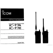 Icom IC-T7A Transceiver manual cover