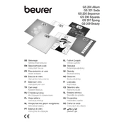 Beurer GS 200 Allium Scale manual cover