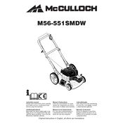 McCulloch M56-551SMDW manual cover