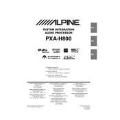 Alpine PXA-H800 manual cover