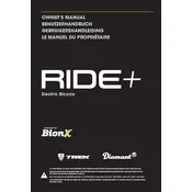 Trek BionX Ride Plus Bicycle manual cover