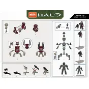 Mega Construx Mattel Halo 20th Anniversary Pack GYG61 Construction Set manual cover