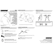 Shure SCL3 Earphones manual cover