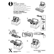 Xerox Phaser 3400 Laser Print Cartridge Printer manual cover