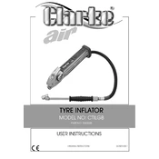 Clarke 5060288 CTILGB Tyre Inflator manual cover