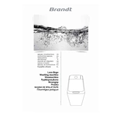 Brandt BT600BE Washing Machine manual cover