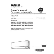 Toshiba MMK-AP0157HP-E1 Air Conditioner manual cover