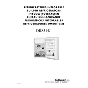 De Dietrich DRS514JE1 Refrigerator manual cover