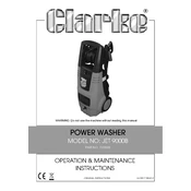 Clarke 7333502 JET9000B Power Washer manual cover