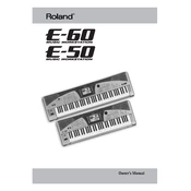 Roland E-50 manual cover