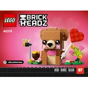 LEGO Valentine's Bear 40379 Construction Set manual cover