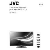 JVC LT-40E71 manual cover