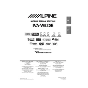 Alpine IVA-W520E manual cover