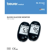 Beurer GL 44 Lean mgl/dL Blood Glucose Monitor manual cover