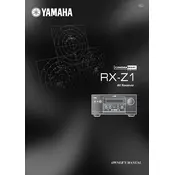 Yamaha RX-Z1 Receiver manual cover