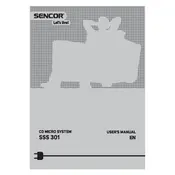 Sencor SSS 301 Audio System manual cover