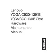 Lenovo IdeaPad Yoga C930-13IKB Glass Laptop manual cover