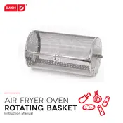 Dash DAFT2350UPDB01 Air Fryer Oven Rotating Basket manual cover