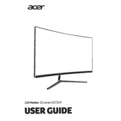 Acer Nitro ED2 EI272URP Monitor manual cover