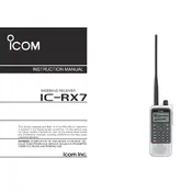 Icom IC-RX7 Receiver manual cover