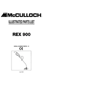 McCulloch REX900 manual cover