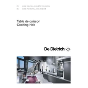 De Dietrich DTG915X Hob manual cover