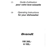 Brandt A100FE1 Dishwasher manual cover