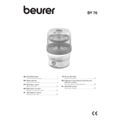 Beurer BY 76 Steam Sterilizer manual cover