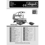 Scheppach DECO-XLS 5901407901 Saw manual cover