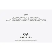 Infiniti QX80 2019 SUV manual cover