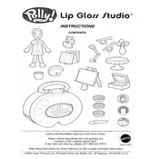 Polly Pocket Mattel Lip Gloss Studio Playset B3207 Toy manual cover