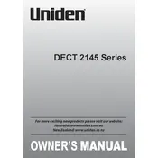 Uniden DECT 2145 Series Telephone manual cover