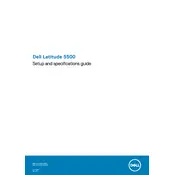 Dell Latitude 5500 Laptop manual cover