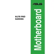 ASUS H170 PRO GAMING Motherboard manual cover