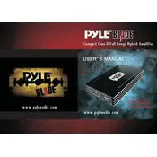 Pyle PLBA330FRD Amplifier manual cover