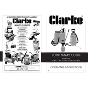 Clarke 3402205 CSK2 Pump Spray Outfit manual cover