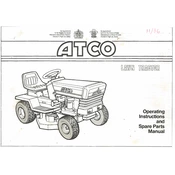 Atco lawn Tractor 11 Tractor manual cover