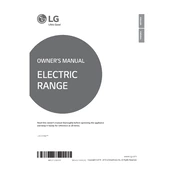 LG LRE3194BM LRE3194BM.FBMLLGA Range manual cover