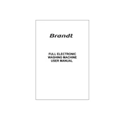 Brandt WFE0835E Washing Machine manual cover